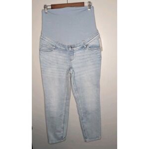 H&M & Denim Maternity Jeans Womens Medium Blue Mama Skinny High Rib Stretch Pant